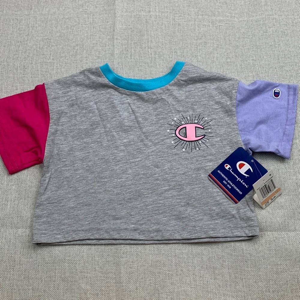Champion Toddler Girls Sunburst Boxy T-shirt 2T